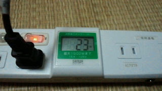 ワットメーター付き電源タップ