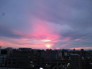 8月3日の夕暮れ